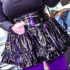 PVC Frilly Skirt Size XXL